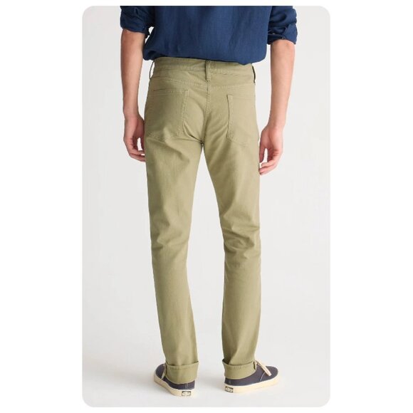 NWT J. Crew 484 Slim-Fit Garment Dyed Green Pant sz W31 L30 - Picture 2 of 8